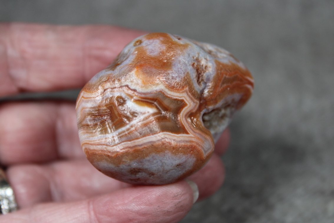 A natural 1.9 oz Lake Superior Agate