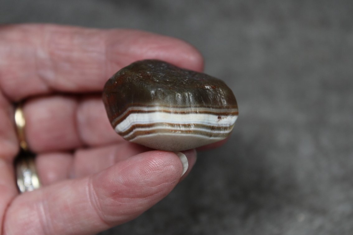 A natural .7 oz Lake Superior Agate
