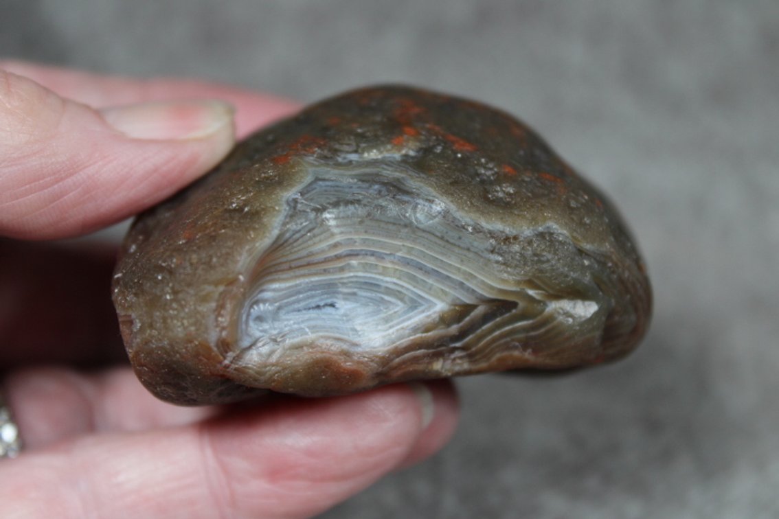 A natural 5 oz Lake Superior Agate