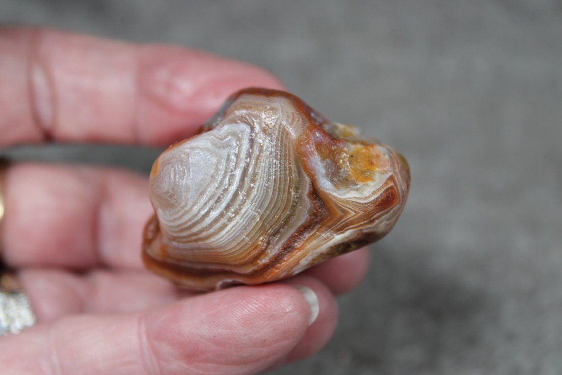 A natural 1.4 oz Lake Superior Agate
