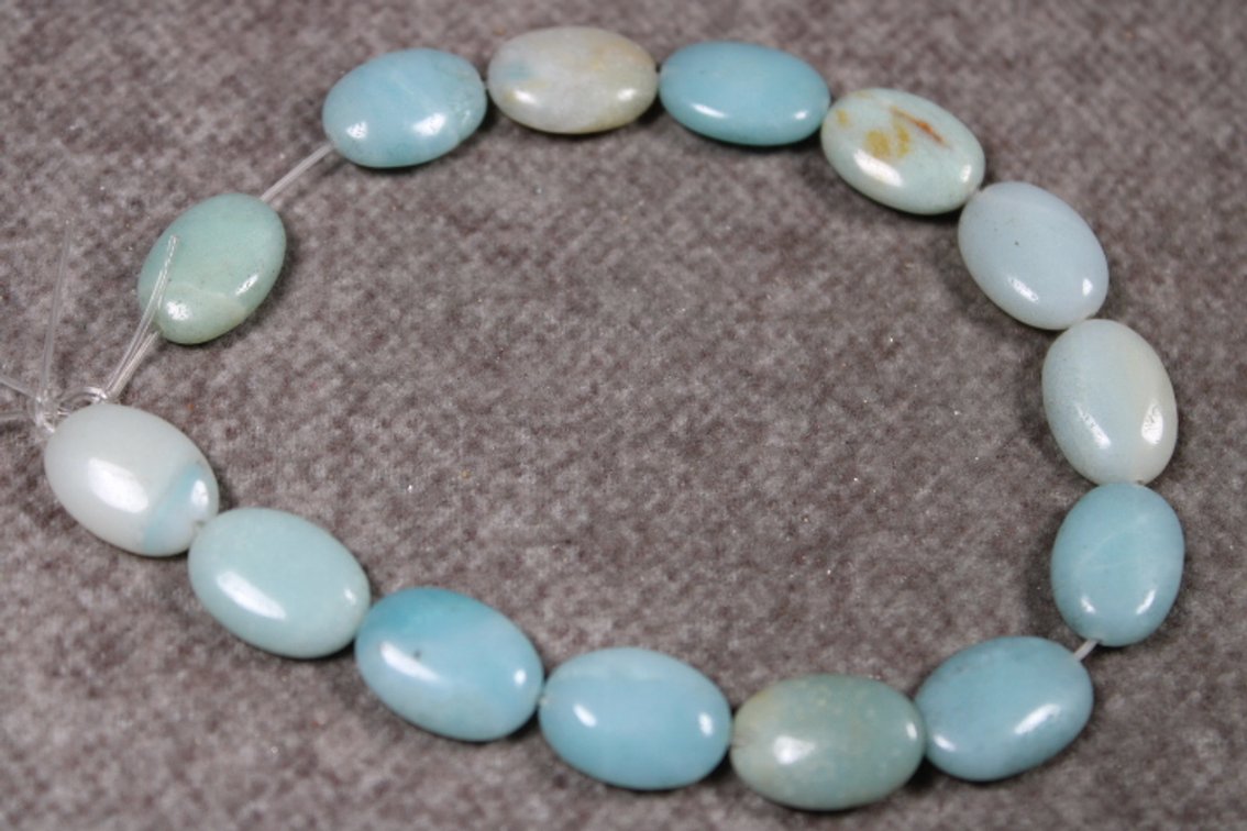 A 8" strand of Amazonite beads