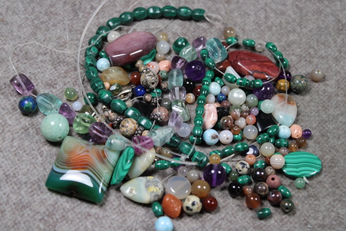An assortment of beads