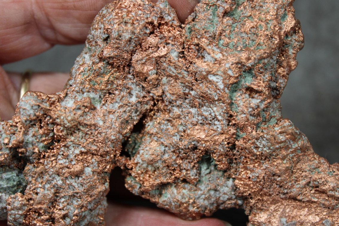 A 13.5 oz piece of Michigan Copper