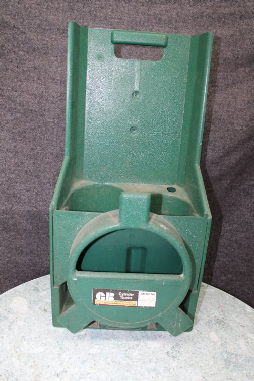 A used portable Acetylene and Oxygen tank holder