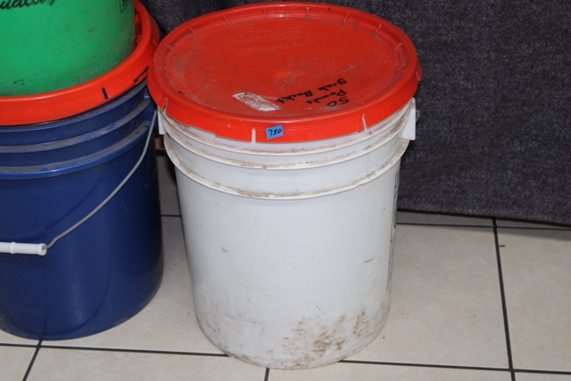 An approximately 50 lb mystery bucket
