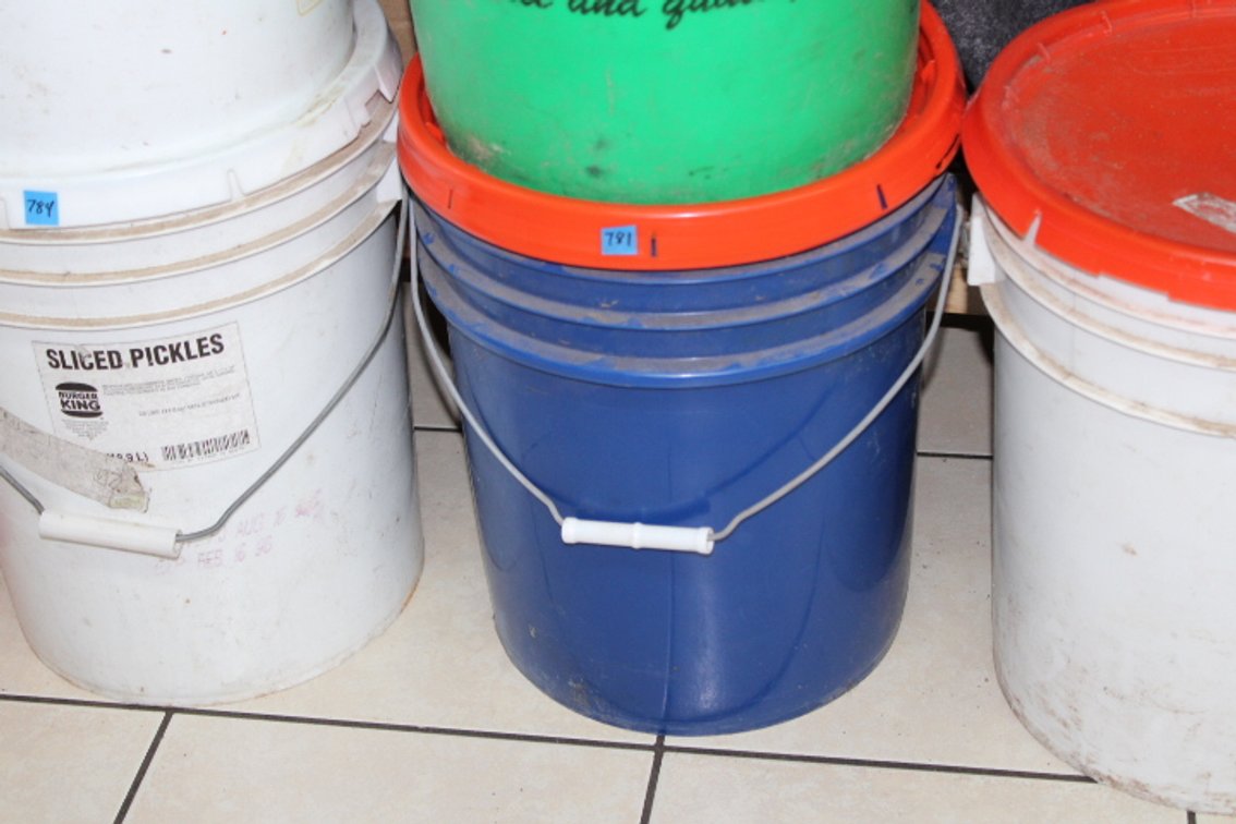An approximately 50 lb mystery bucket
