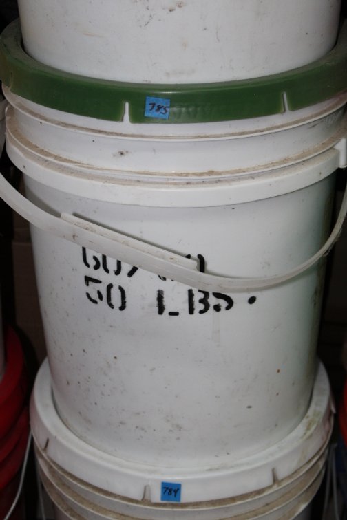 An approximately 50 lb mystery bucket