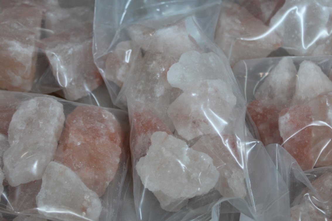 Several bags of Himalayan Salt chunks, 7 lbs