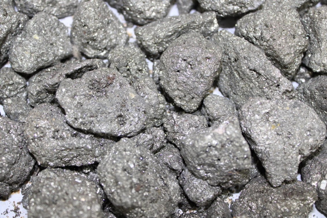 A 11 lb flat of Pyrite