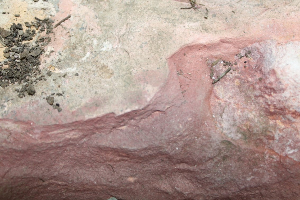 A large piece of Spotted Quarry Pipestone, 11 lbs