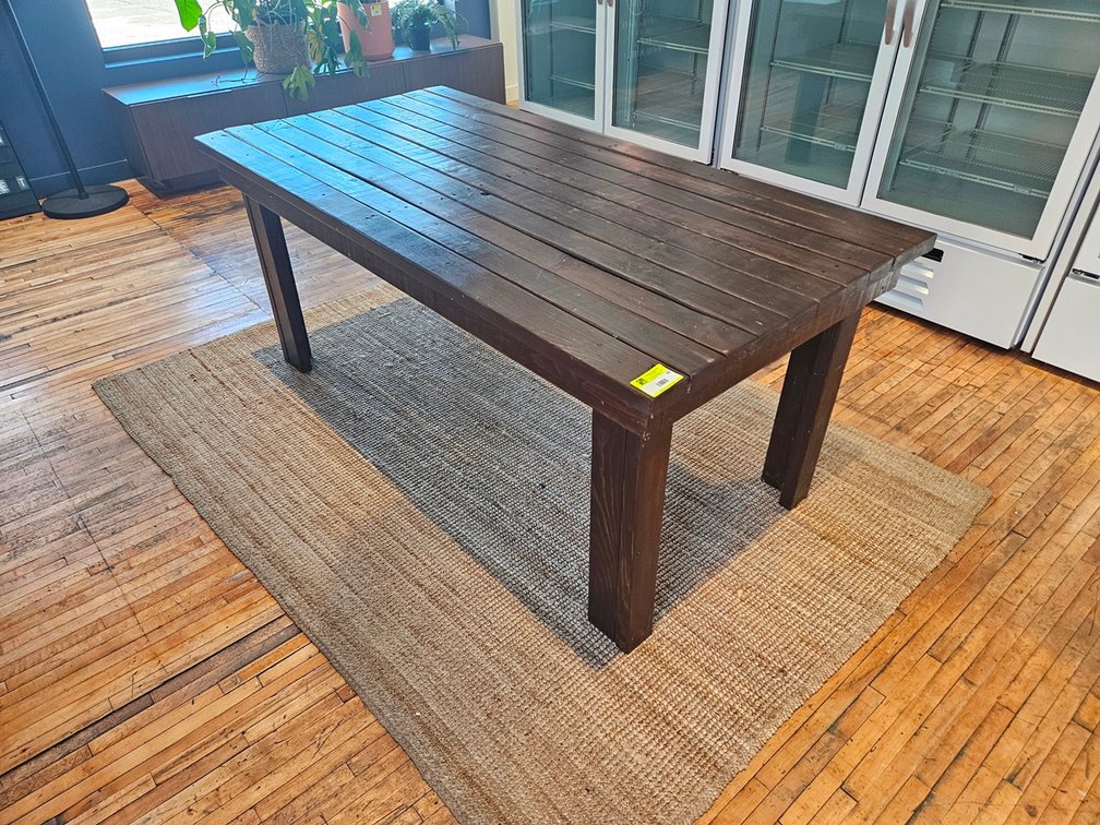 Wood Dining Table, 72"x36"x30"