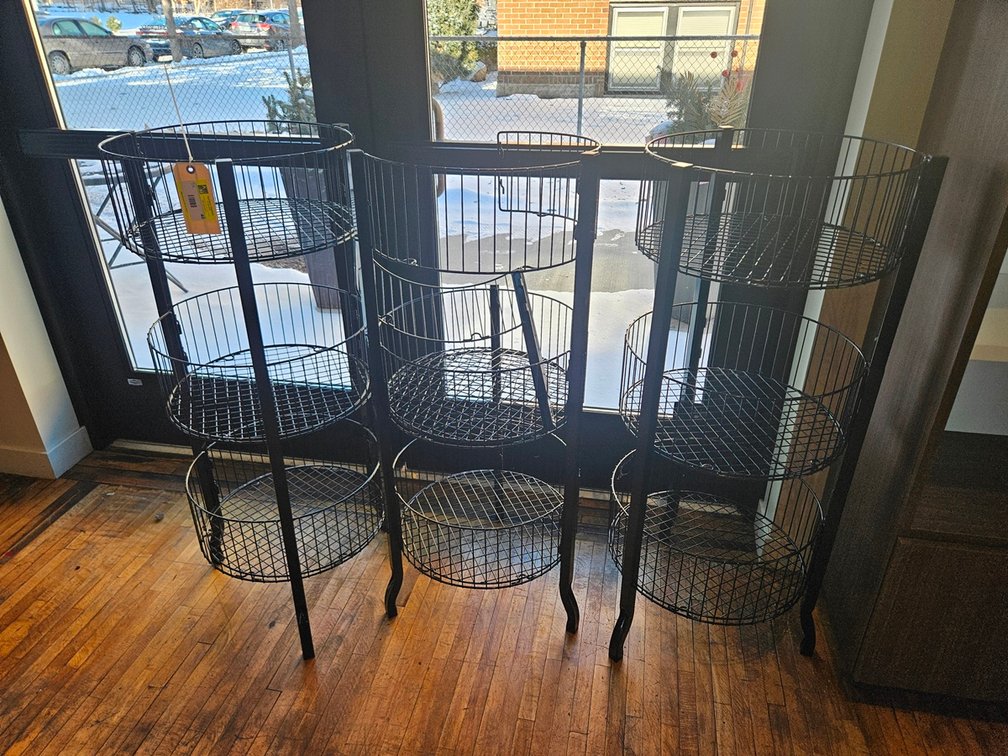 3 Wire 3 Tier Basket Shelves, 19"x45"