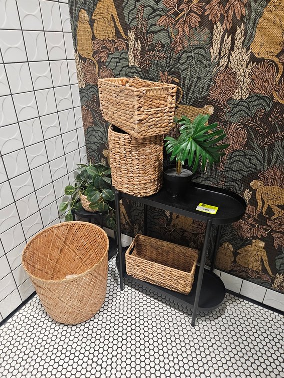 Assorted Decor, Shelf, Greenery