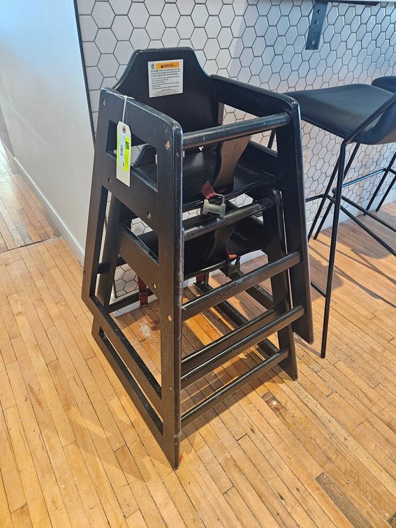 2 Wood High Chairs