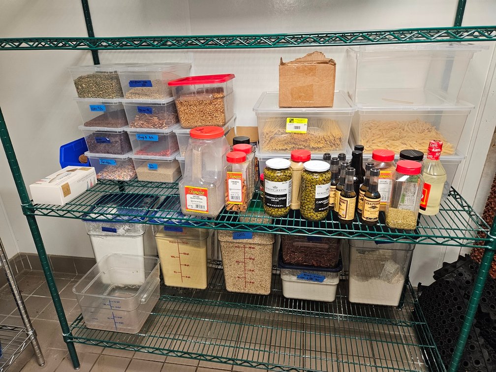 Assorted, Plastic Bins, Dry Goods, More