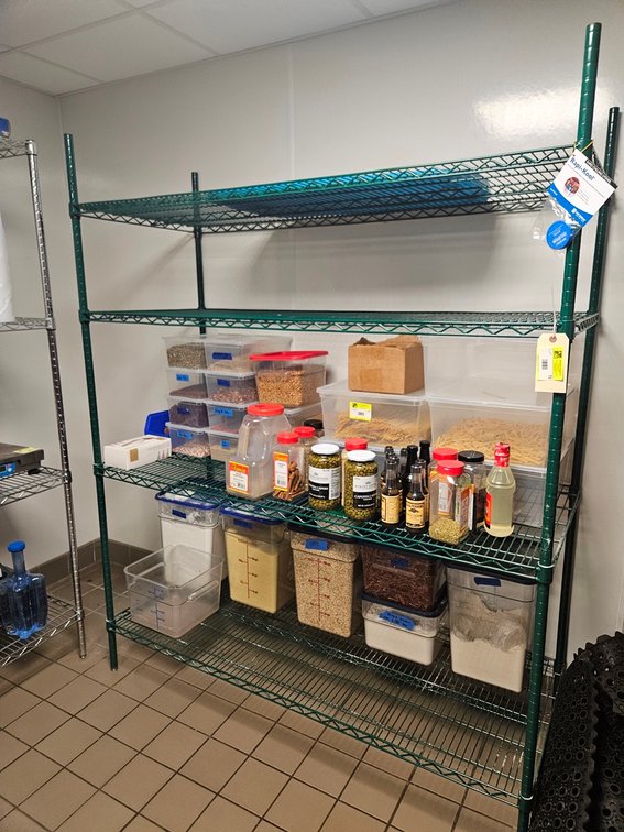 Wire 4 Tier Shelf, 60"x24"x74"