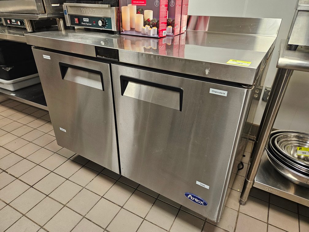 Atosa Undercounter Refrigerator on Wheels, Model MGF8409GR, 115V, 48"x30"x36"