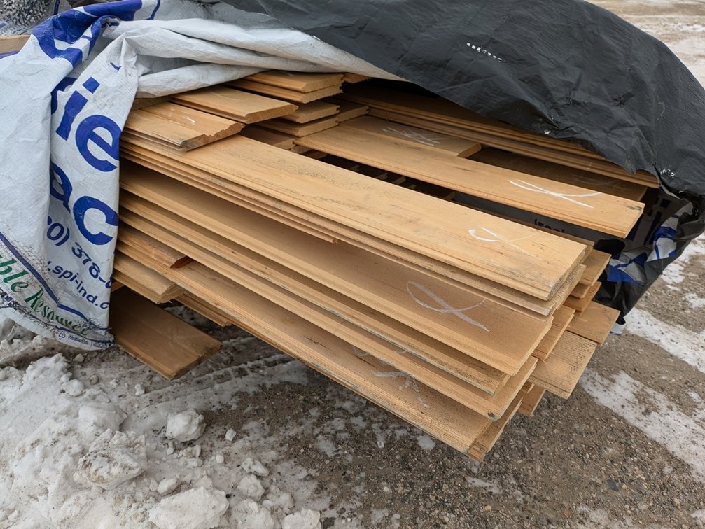 Hemlock 1"x6" Tongue and Groove V 4 Edges, Kiln Dried, Grade: Outs,  638 Sq. Ft., 6' Lengths
