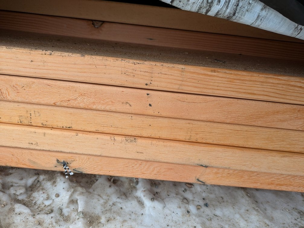 Douglas Fir 1.25"x5.5" S4S EE, Kiln Dried, Grade: Outs, 577 Linear Feet, Assorted Lengths