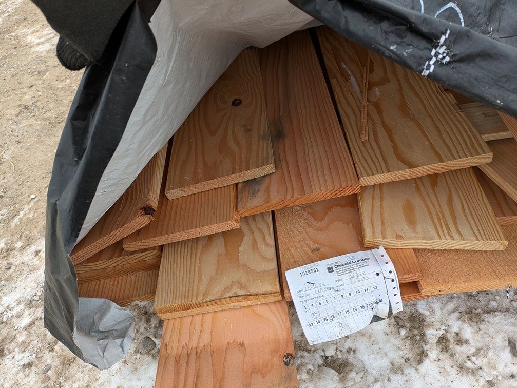 Douglas Fir 1"x8" S4S EE, Kiln Dried, Grade: Outs, 100 Linear Feet, 4' Lengths