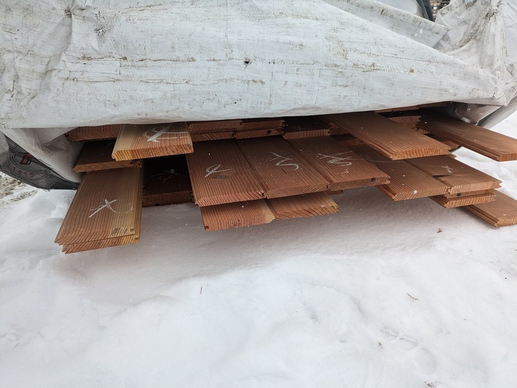 Douglas Fir 1"x6" Tongue and Groove Flooring, Kiln Dried, Grade: Outs, 430 Sq. Ft., 3', 4' and 5' Lengths
