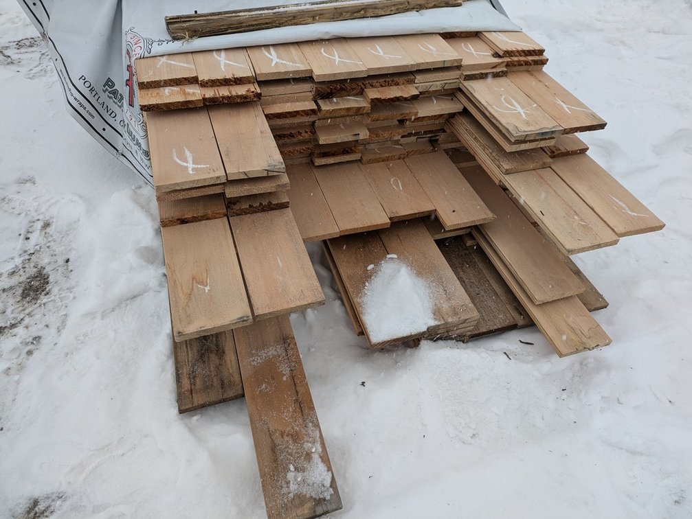 Hemlock 1"x6" Bevel Blanks, Kiln Dried, Grade: Outs, Quantity 187 - 8' Boards