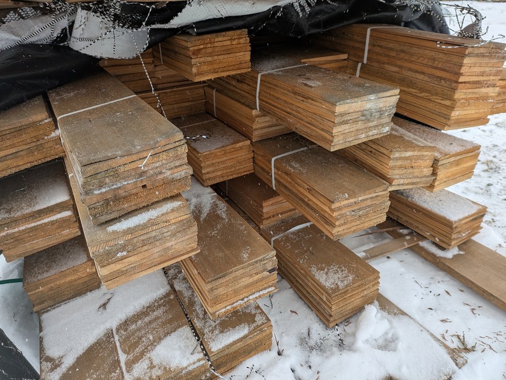 Hemlock 1/2"x6" Bevel Siding Clear, Kiln Dried, Grade: C/BTR VG,  721 Sq. Ft., 3', 4' and 5' Lengths