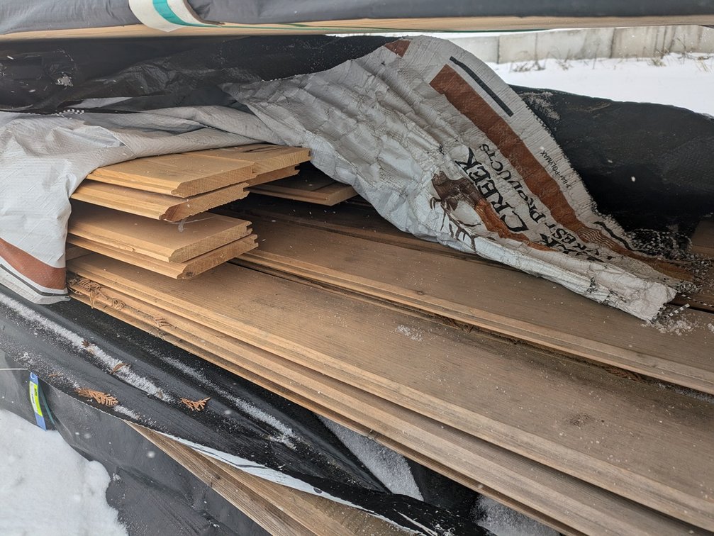 Hemlock 1"x6" Tongue and Groove V 4 Edges, Kiln Dried, Grade: Outs,  502 Sq. Ft., 14' Lengths