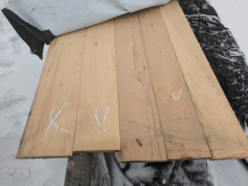 Hemlock 1"x6" Tongue and Groove Flooring, Kiln Dried, Grade: Outs, 146 Sq. Ft., Assorted Lengths