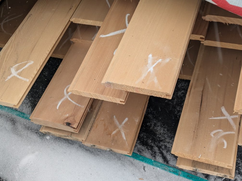 Hemlock 1"x6" Tongue and Groove Flooring, Kiln Dried, Grade: Outs, 213 Sq. Ft., 3', 4' and 5' Lengths