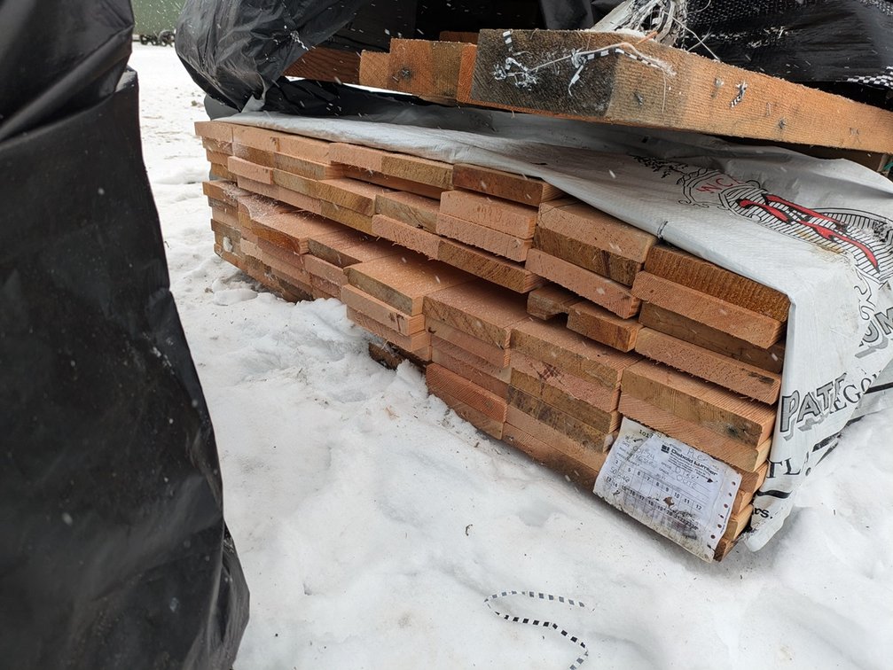 Douglas Fir 1.25"x5.5" S4S EE, Kiln Dried, Grade: Outs, 272 Linear Feet, Assorted Lengths