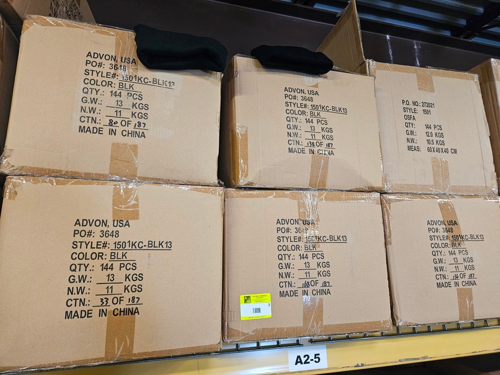 22 Cases Assorted Stocking Hats, 144 Per Case, Colors include Black