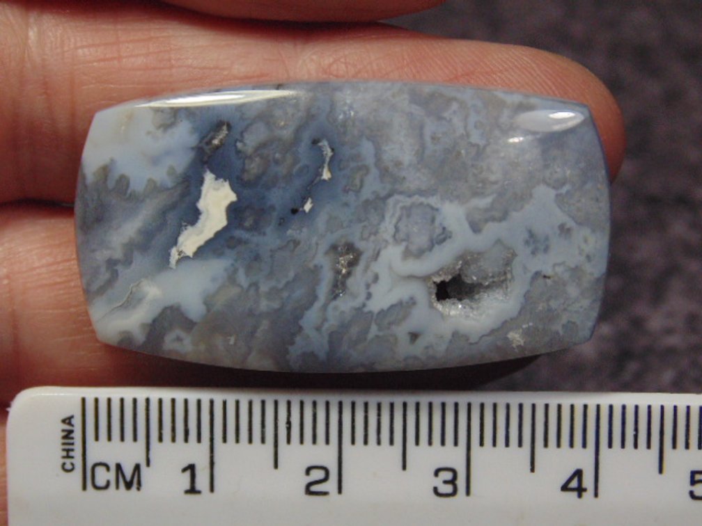 A rectangle Moss Agate cab, weighs 10 grams