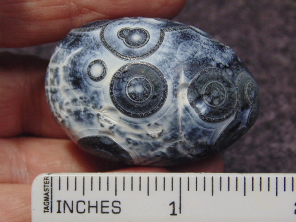 A natural Gobi Eye Agate, weighs 49.2 grams.