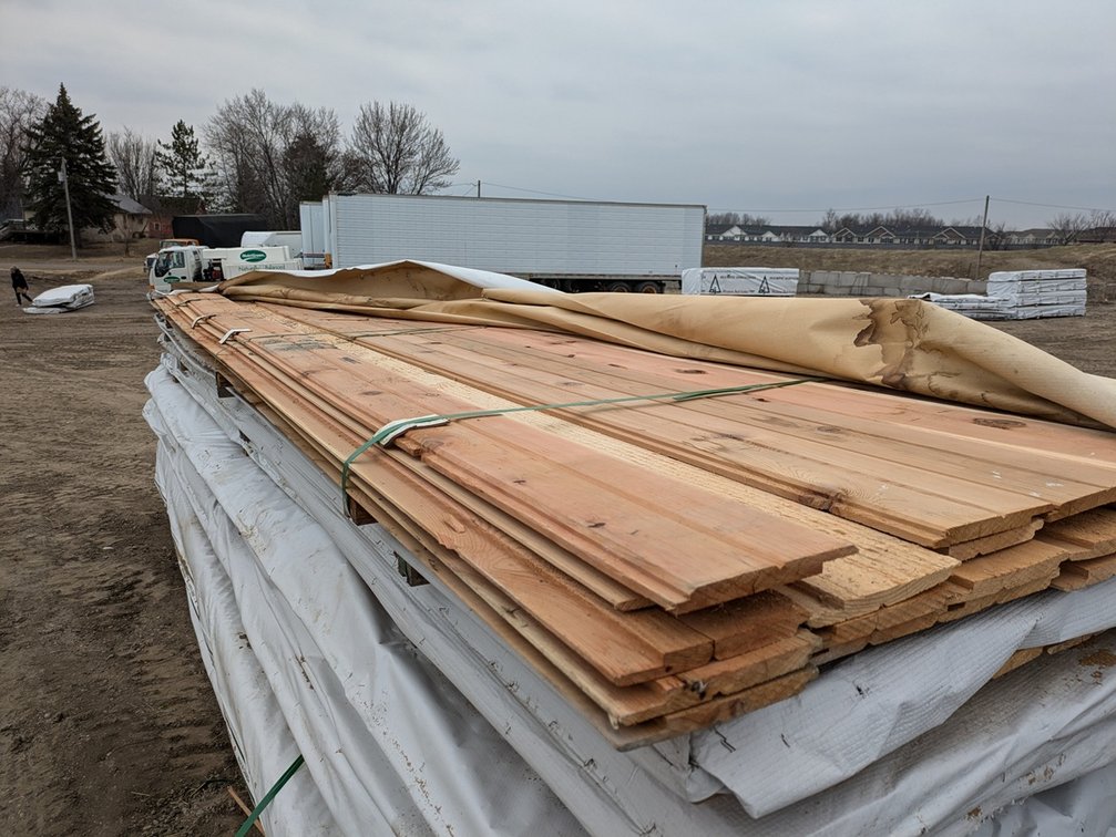 Western Red Cedar 1"x8" Utility Channel Bandsawn, Kiln Dried, 362 Linear Feet, 196 Sq. Ft., 14' and 16' Lengths