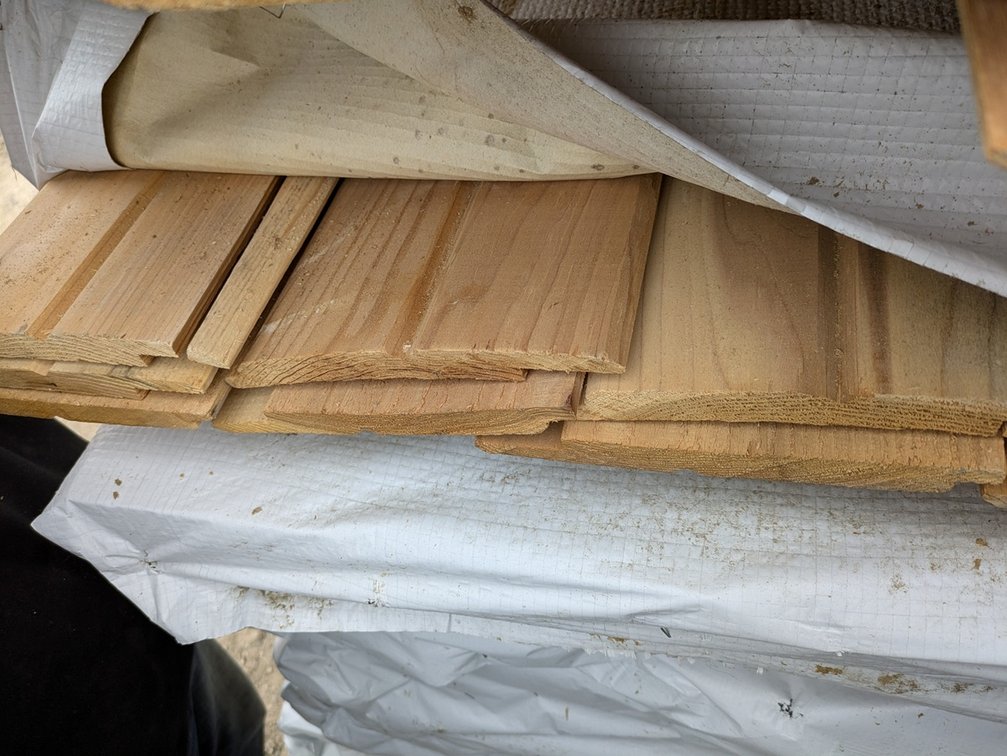 Western Red Cedar 1"x8" Utility Channel Bandsawn, Kiln Dried, 210 Linear Feet, 113 Sq. Ft., 14' and 16' Lengths