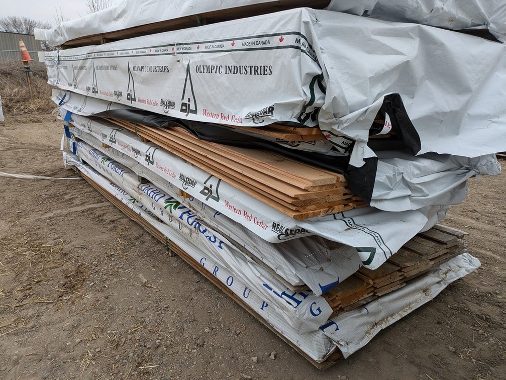 Western Red Cedar 1"x10" Utility Channel Grn, 394 Linear Feet, 279 Sq. Ft. 10' and 12' Lengths