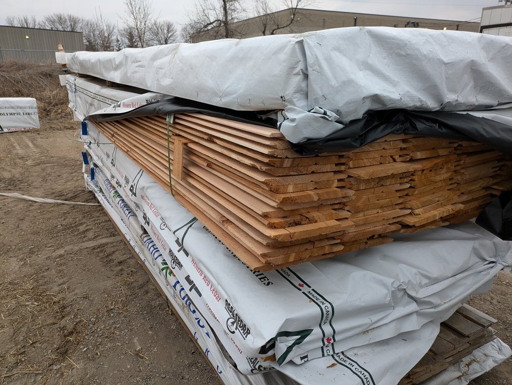 Western Red Cedar 1"x10" Utility Channel Grn, 1044 Linear Feet, 740 Sq. Ft. 12' Lengths