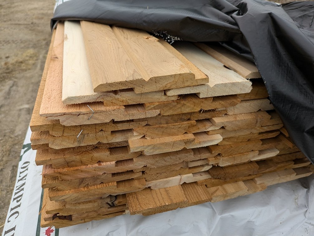 Western Red Cedar 1"x6" Utility Bandsawn, Kiln Dried, 1498 Linear Feet, 811 Sq. Ft., 14' Lengths