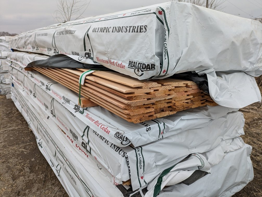 Western Red Cedar 1"x6" Utility Bandsawn, Kiln Dried, 616 Linear Feet, 333 Sq. Ft., 14' Lengths