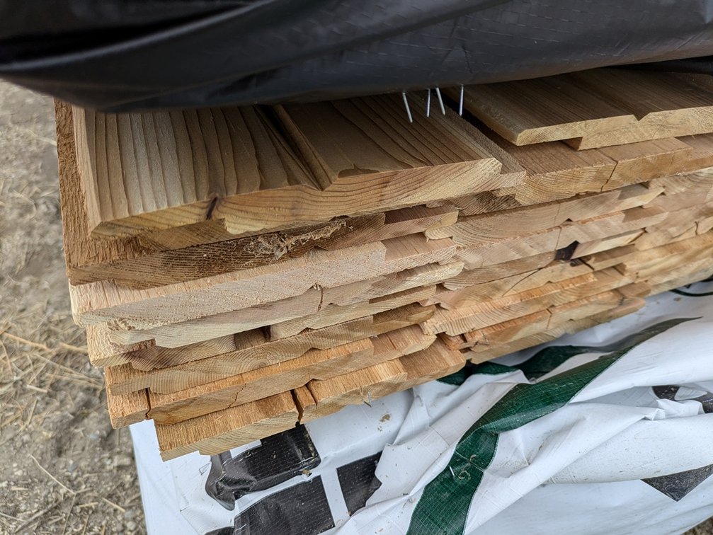Western Red Cedar 1"x8" Utility Channel Bandsawn, Kiln Dried, 798 Linear Feet, 432 Sq. Ft., 14' Lengths