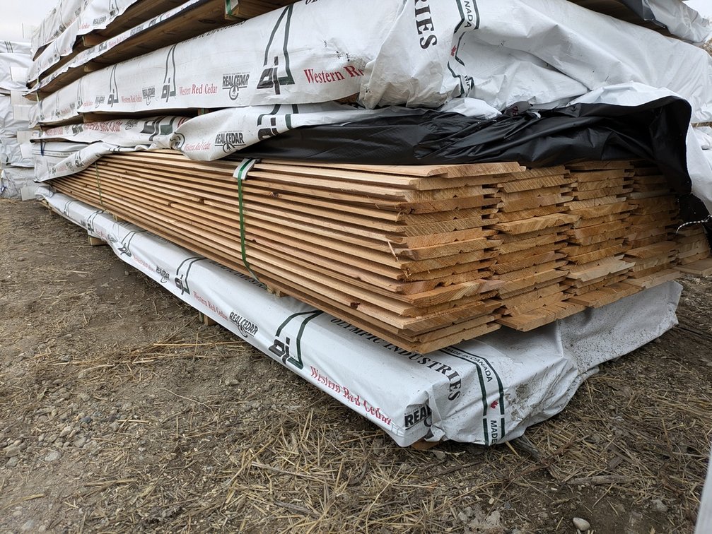 Western Red Cedar 1"x10" Utility Channel Grn, 1161 Linear Feet, 822 Sq. Ft. 14' Lengths