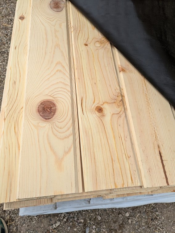 Pine 1"x6" WP4 Nickel Gap Outs, 1080 Linear Feet, 450 Sq. Ft., 8' Lengths