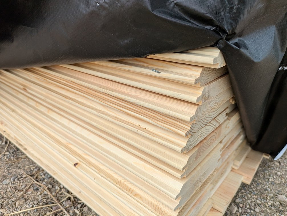 Pine 1"x6" WP4 Nickel Gap Outs, 1024 Linear Feet, 426 Sq. Ft., 8' Lengths