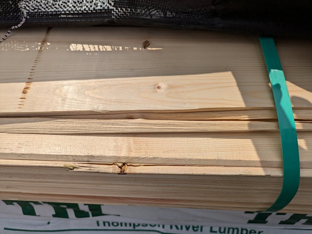 Pine 1"x8" WP4 Outs, 936 Linear Feet, 546 Sq. Ft., 12' Lengths