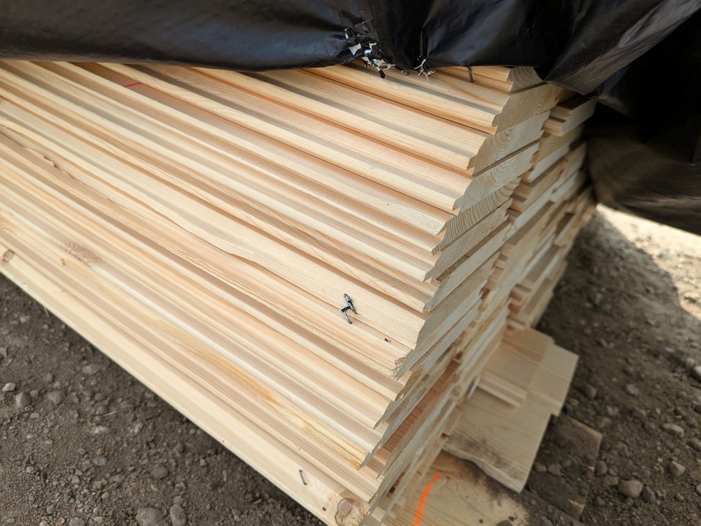 Pine 1"x6" WP4 Nickel Gap Outs, 2400 Linear Feet, 1000 Sq. Ft., 12' Lengths