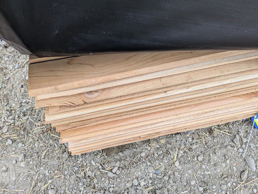 Western Red Cedar 1"x8" Utility Channel Bandsawn, Kiln Dried, 1404 Linear Feet, 760 Sq. Ft., 12' Lengths