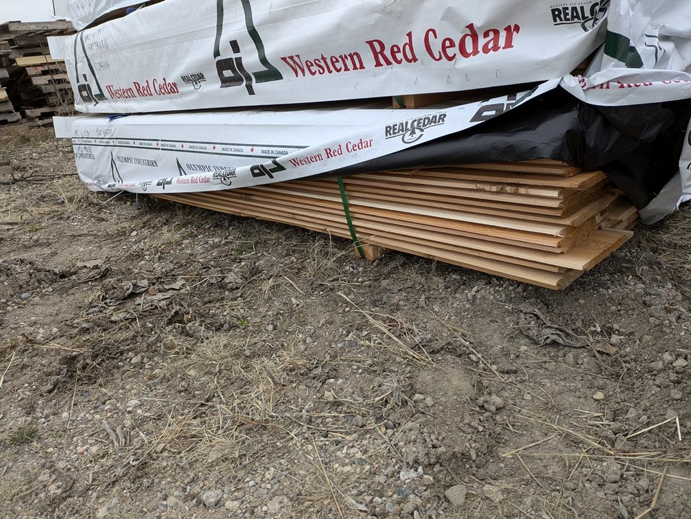 Western Red Cedar 1"x10" Utility Channel Grn, 720 Linear Feet, 510 Sq. Ft. 8' Lengths