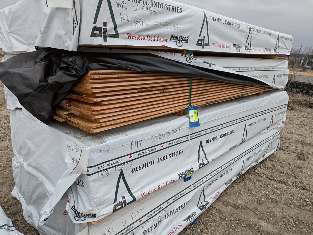 Western Red Cedar 1"x10" Utility Channel Grn, 656 Linear Feet, 464 Sq. Ft. 8' Lengths