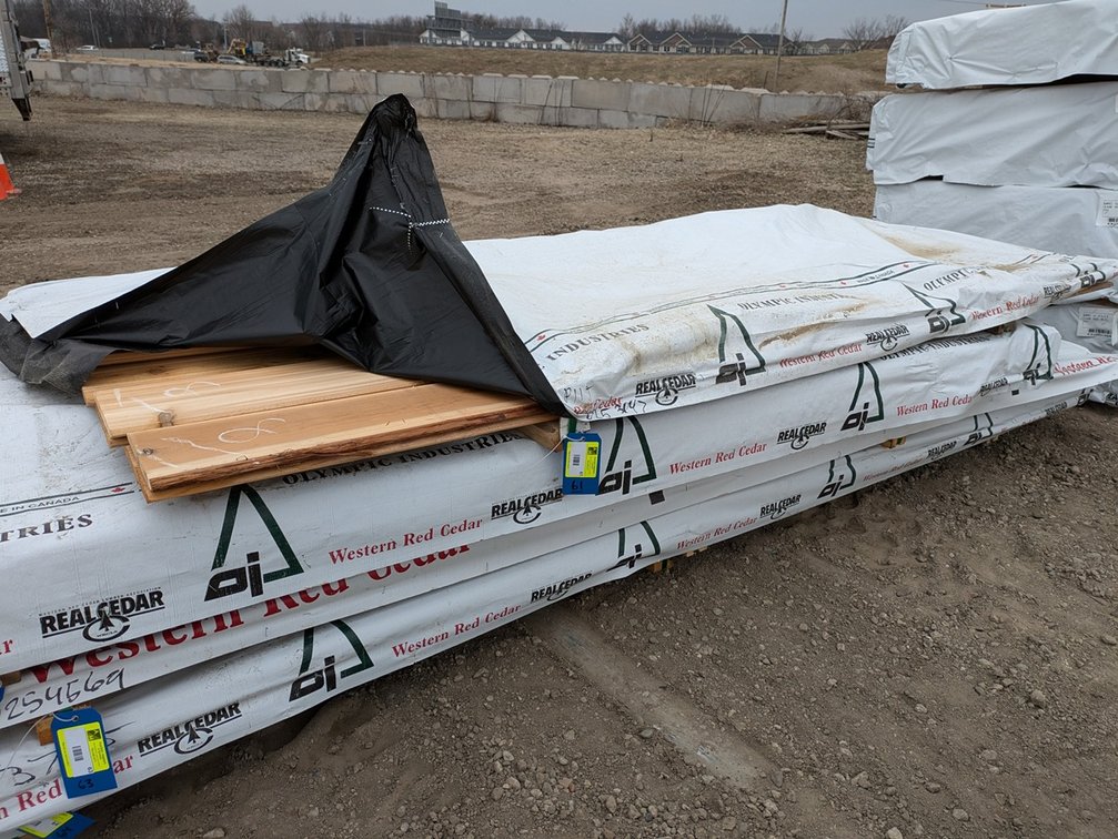 Western Red Cedar 1"x8" Utility WP-11 TF, Kiln Dried, 72 Linear Feet, 39 Sq. Ft., 8' Lengths